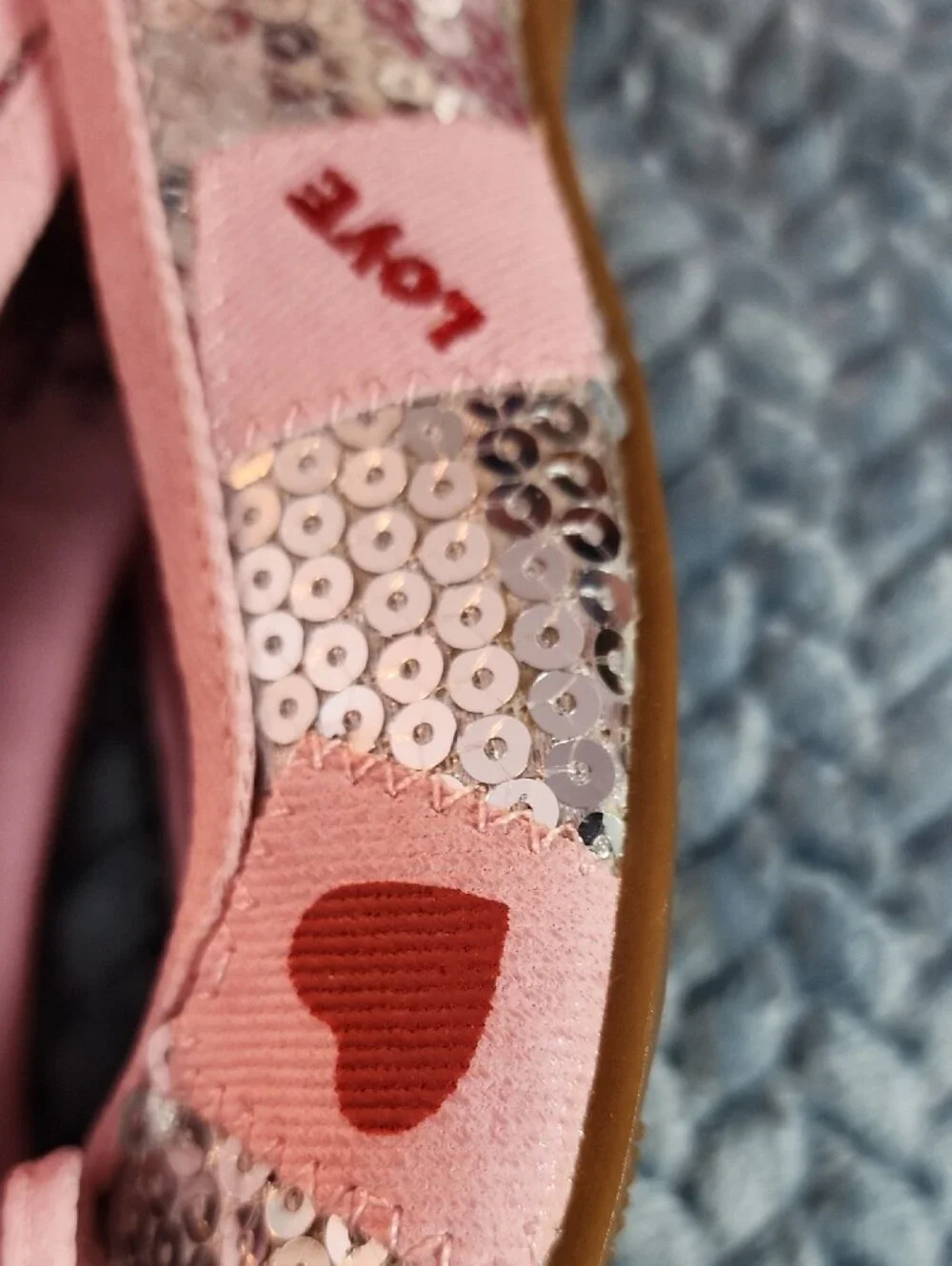Girls' Pink Sequin Ballet Flats with Bow